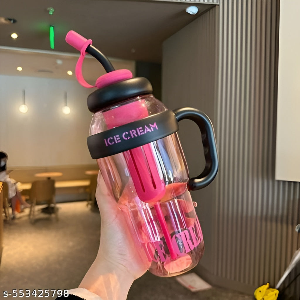 Ice Cream Water Bottle - Pink