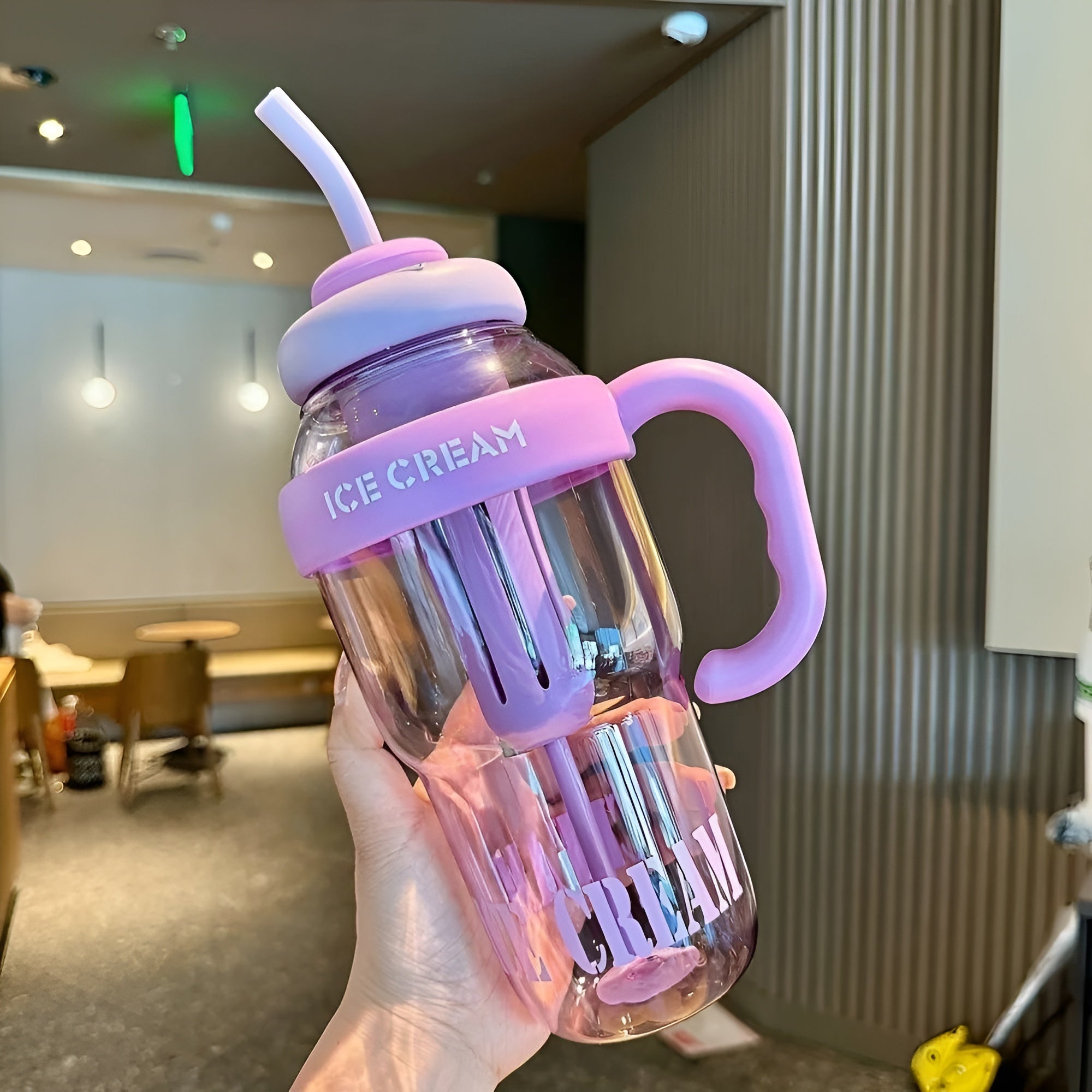 Ice Cream Water Bottle – Purple